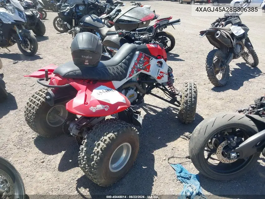 2008 Polaris Outlaw 450/S VIN: 4XAGJ45A28B306385 Lot: 45448014