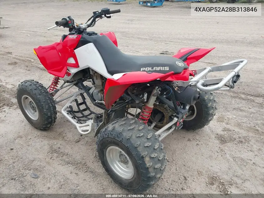 2008 Polaris Outlaw 525-Irs VIN: 4XAGP52A28B313846 Lot: 45514711