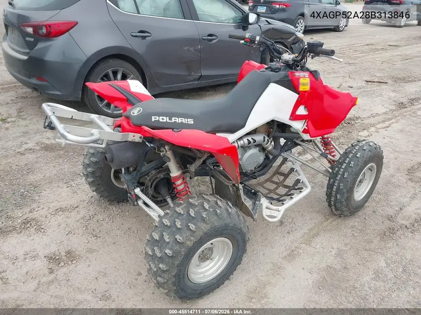 2008 Polaris Outlaw 525-Irs VIN: 4XAGP52A28B313846 Lot: 45514711