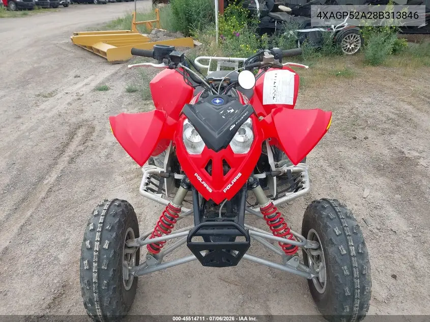 2008 Polaris Outlaw 525-Irs VIN: 4XAGP52A28B313846 Lot: 45514711