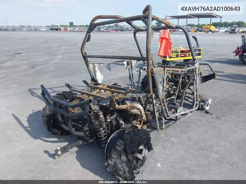 2010 Polaris Ranger Rzr VIN: 4XAVH76A2AD100643 Lot: 45508111