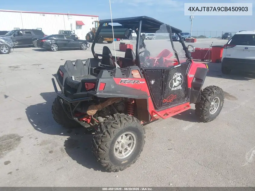 2012 Polaris Ranger Rzr 900Xp VIN: 4XAJT87A9CB450903 Lot: 45512829