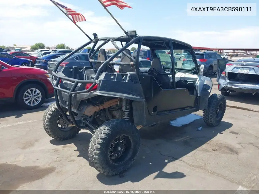 2012 Polaris Ranger Rzr 4 900 Xp Eps VIN: 4XAXT9EA3CB590111 Lot: 45618522