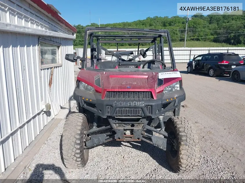 2014 Polaris Ranger 900 Crew VIN: 4XAWH9EA3EB176181 Lot: 45168296