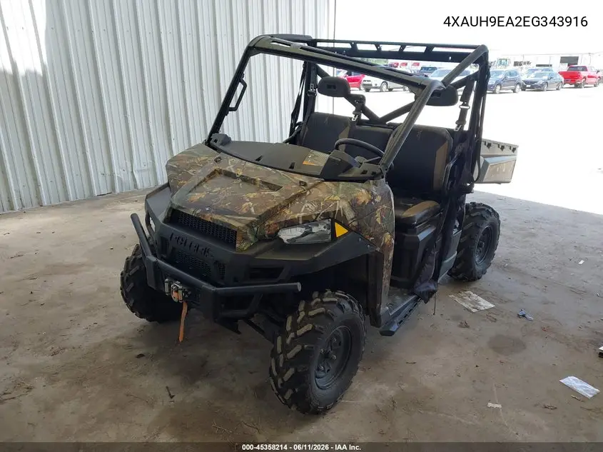 2014 Polaris Ranger 900 Xp Eps VIN: 4XAUH9EA2EG343916 Lot: 45358214