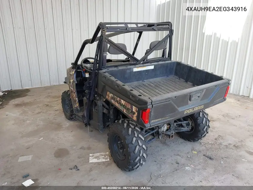 2014 Polaris Ranger 900 Xp Eps VIN: 4XAUH9EA2EG343916 Lot: 45358214