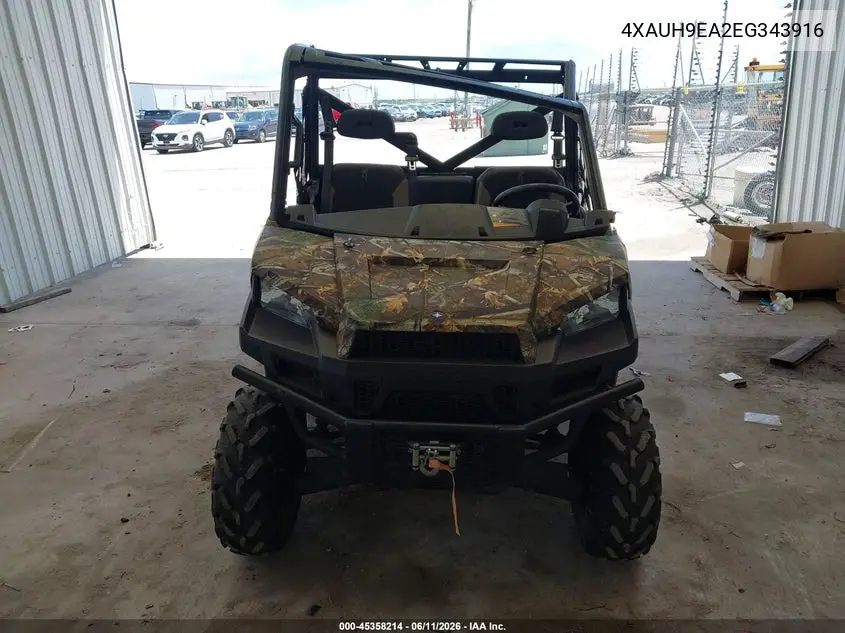 2014 Polaris Ranger 900 Xp Eps VIN: 4XAUH9EA2EG343916 Lot: 45358214