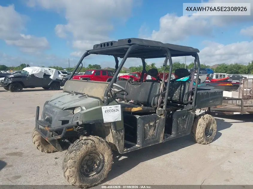 2014 Polaris Ranger 800 Crew VIN: 4XAWH76A5E2308926 Lot: 45532626