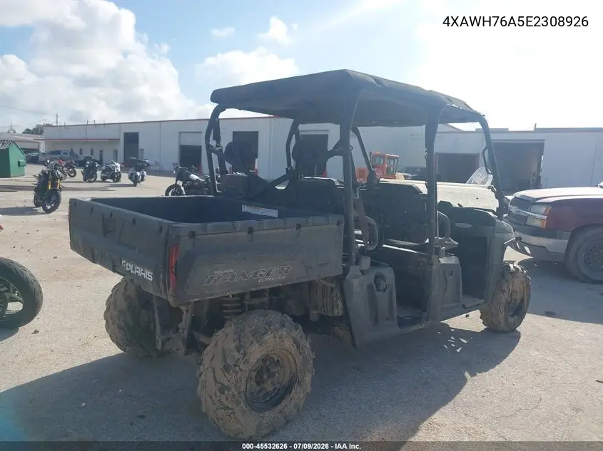 2014 Polaris Ranger 800 Crew VIN: 4XAWH76A5E2308926 Lot: 45532626