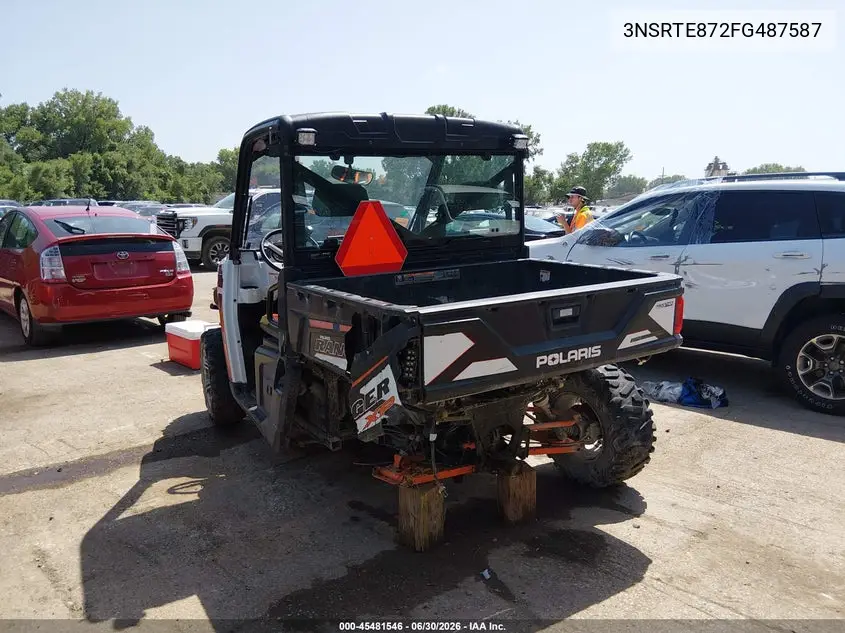 2015 Polaris Ranger Xp 900 Eps VIN: 3NSRTE872FG487587 Lot: 45481546