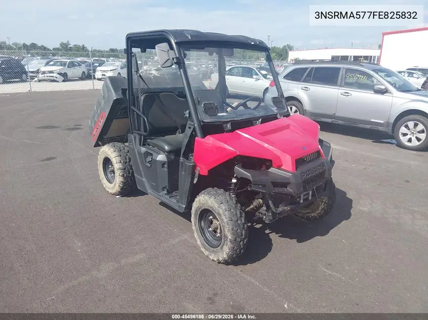 2015 Polaris Ranger 570 VIN: 3NSRMA577FE825832 Lot: 45496186