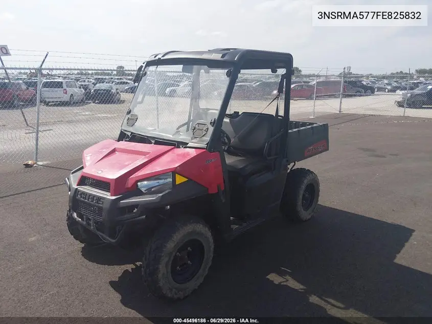 2015 Polaris Ranger 570 VIN: 3NSRMA577FE825832 Lot: 45496186