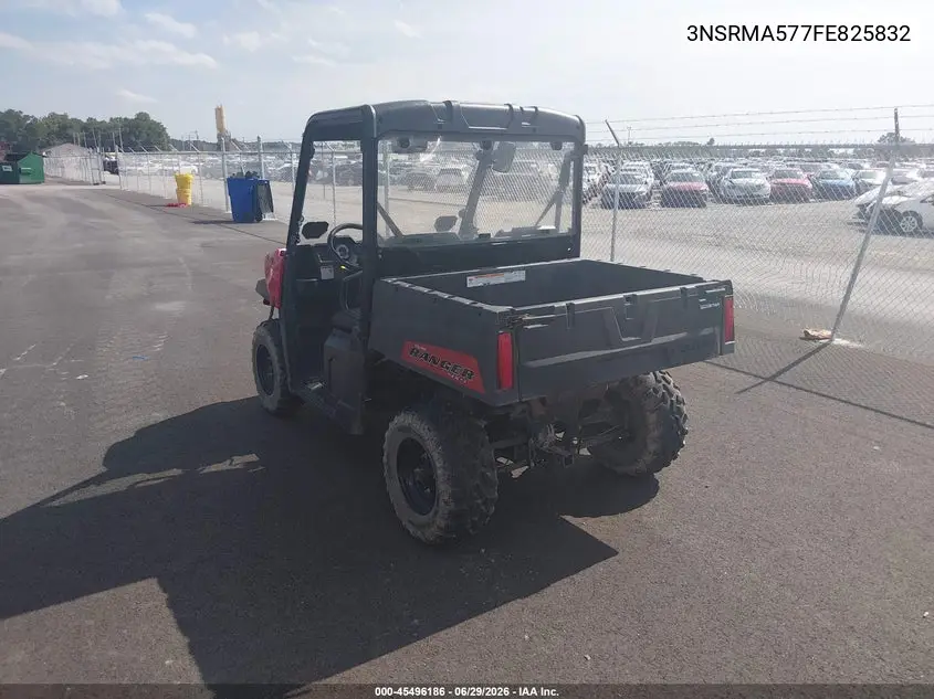 2015 Polaris Ranger 570 VIN: 3NSRMA577FE825832 Lot: 45496186