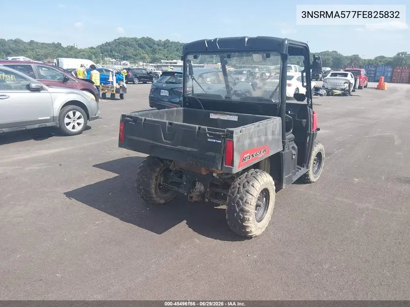 2015 Polaris Ranger 570 VIN: 3NSRMA577FE825832 Lot: 45496186
