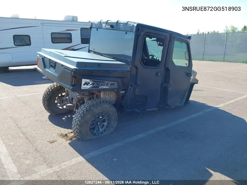 2016 Polaris Ranger Crew 900-5 Eps VIN: 3NSRUE872GG518903 Lot: 12627244
