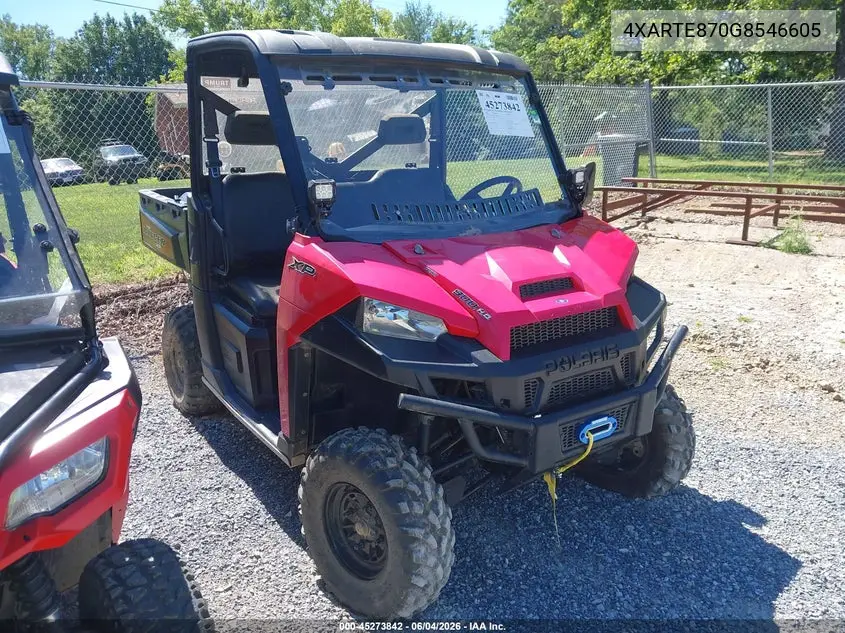 2016 Polaris Ranger Xp 900 Eps VIN: 4XARTE870G8546605 Lot: 45273842