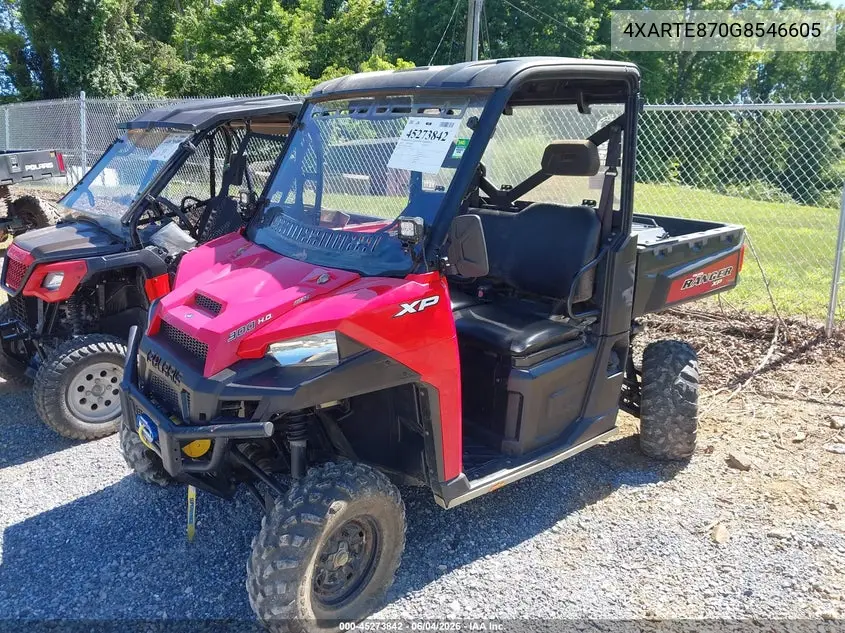 2016 Polaris Ranger Xp 900 Eps VIN: 4XARTE870G8546605 Lot: 45273842