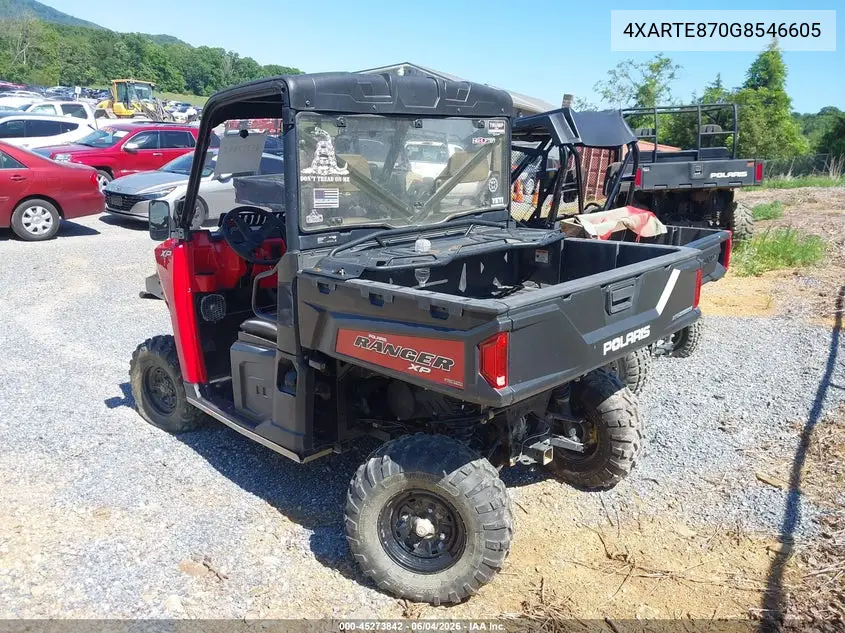 2016 Polaris Ranger Xp 900 Eps VIN: 4XARTE870G8546605 Lot: 45273842