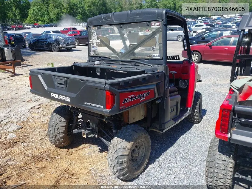 2016 Polaris Ranger Xp 900 Eps VIN: 4XARTE870G8546605 Lot: 45273842