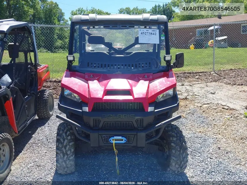 2016 Polaris Ranger Xp 900 Eps VIN: 4XARTE870G8546605 Lot: 45273842
