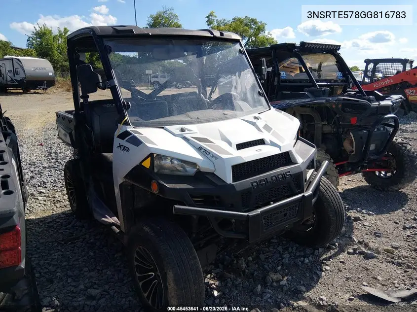 2016 Polaris Ranger 570 Eps Full-Size VIN: 3NSRTE578GG816783 Lot: 45453641