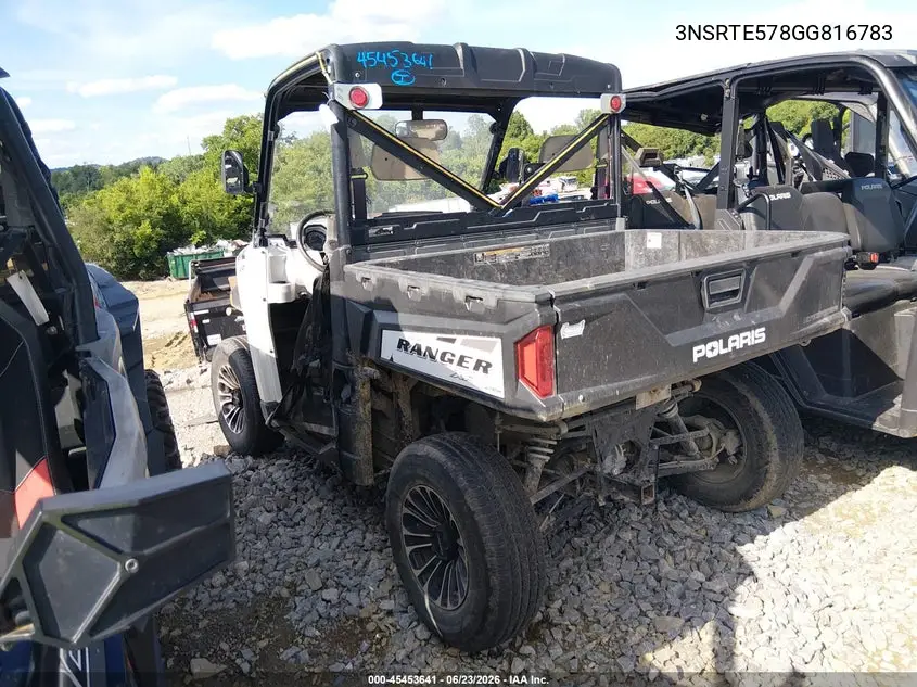 2016 Polaris Ranger 570 Eps Full-Size VIN: 3NSRTE578GG816783 Lot: 45453641