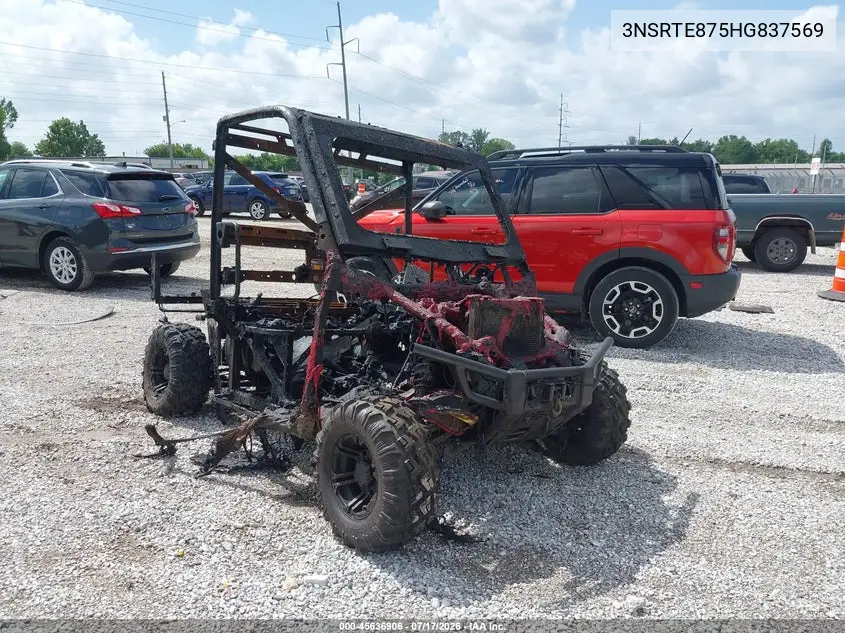 2017 Polaris Ranger Xp 900 Eps VIN: 3NSRTE875HG837569 Lot: 45636906