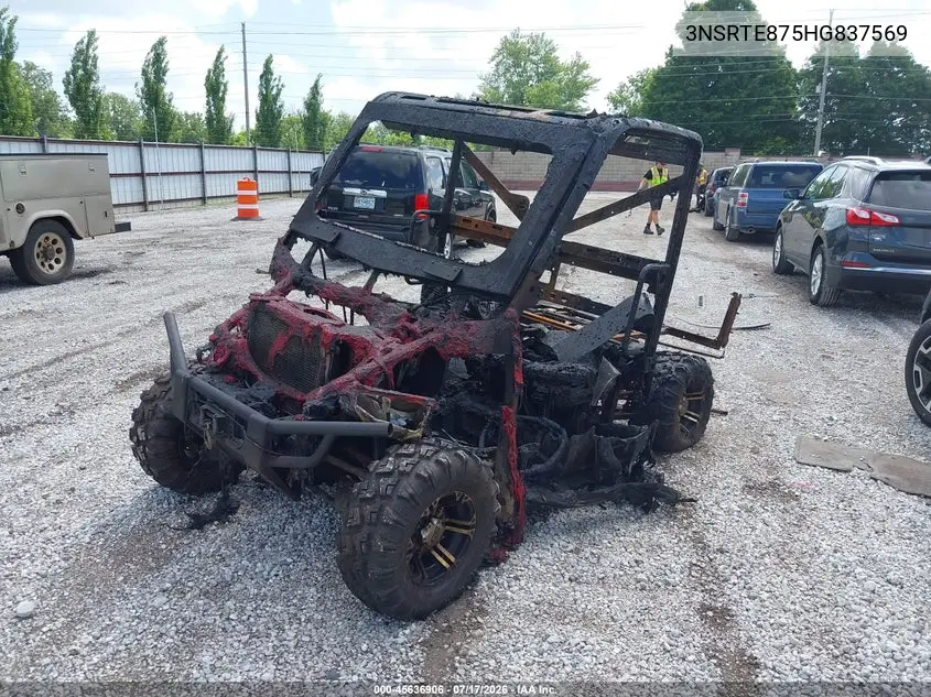 2017 Polaris Ranger Xp 900 Eps VIN: 3NSRTE875HG837569 Lot: 45636906
