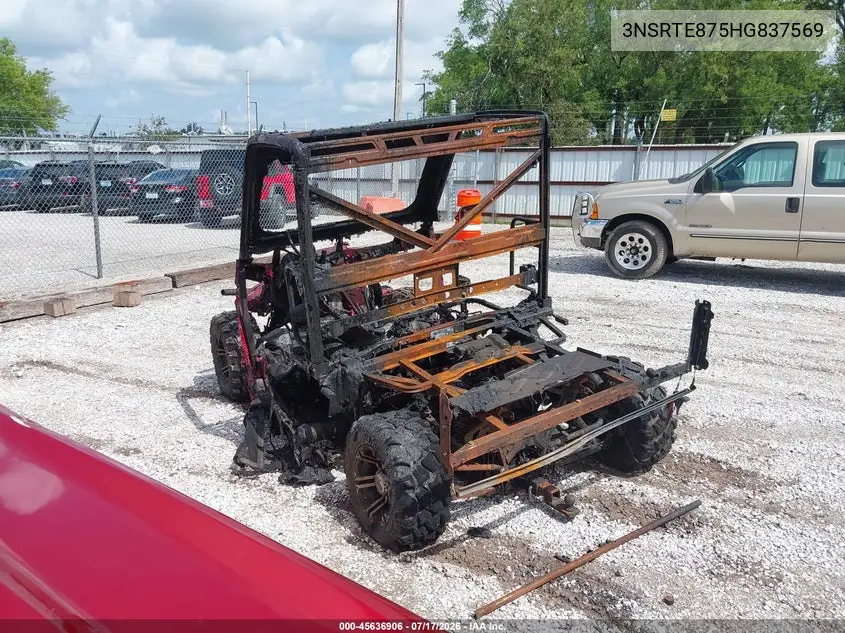 2017 Polaris Ranger Xp 900 Eps VIN: 3NSRTE875HG837569 Lot: 45636906