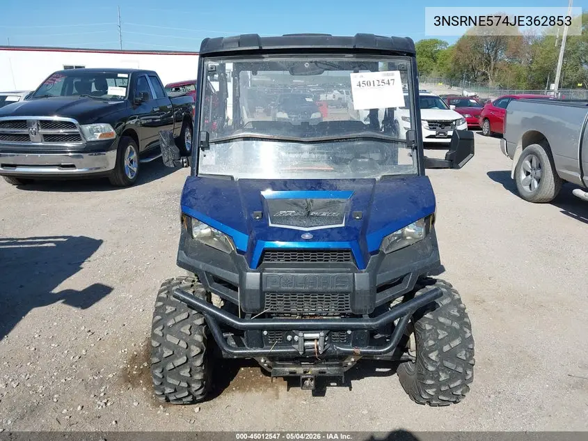 2018 Polaris Ranger Crew 570-4 Eps VIN: 3NSRNE574JE362853 Lot: 45012547