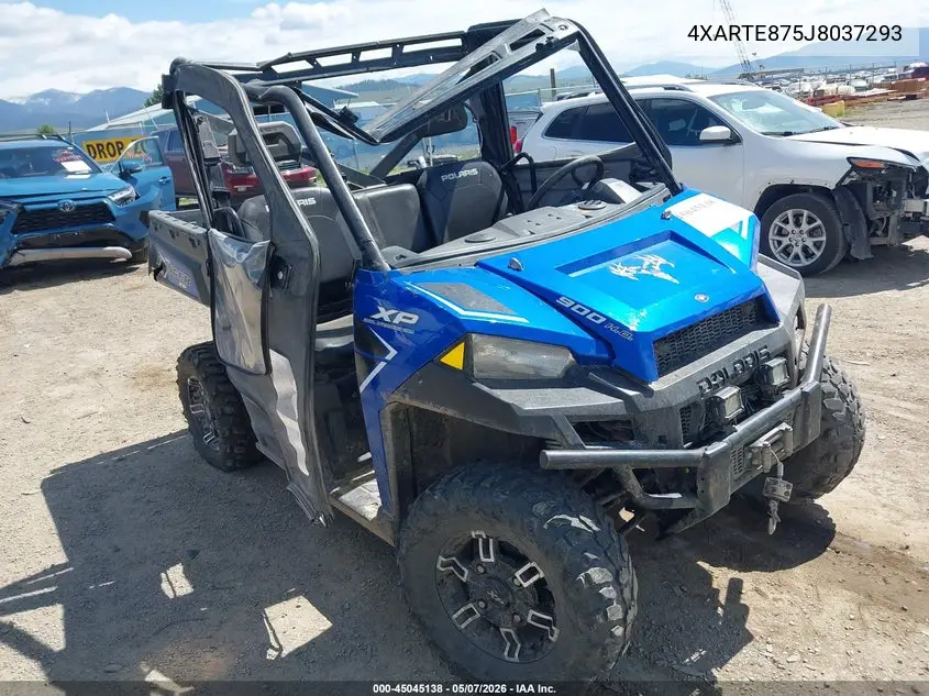 2018 Polaris Ranger Xp 900 Eps VIN: 4XARTE875J8037293 Lot: 45045138