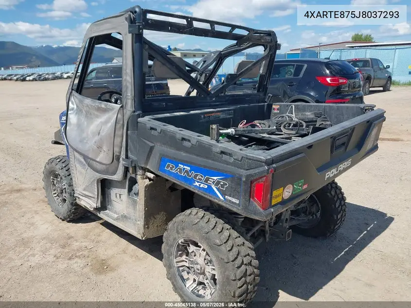 2018 Polaris Ranger Xp 900 Eps VIN: 4XARTE875J8037293 Lot: 45045138