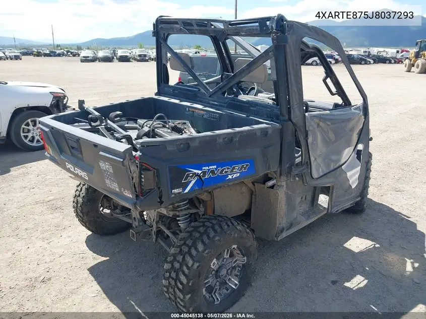 2018 Polaris Ranger Xp 900 Eps VIN: 4XARTE875J8037293 Lot: 45045138