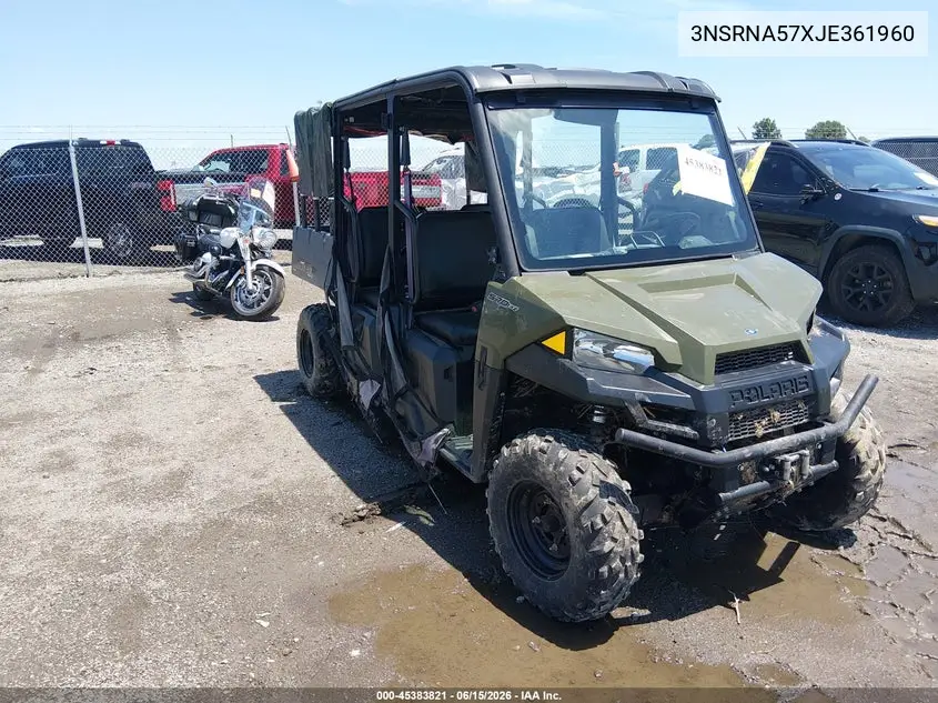 2018 Polaris Ranger Crew 570-4 VIN: 3NSRNA57XJE361960 Lot: 45383821