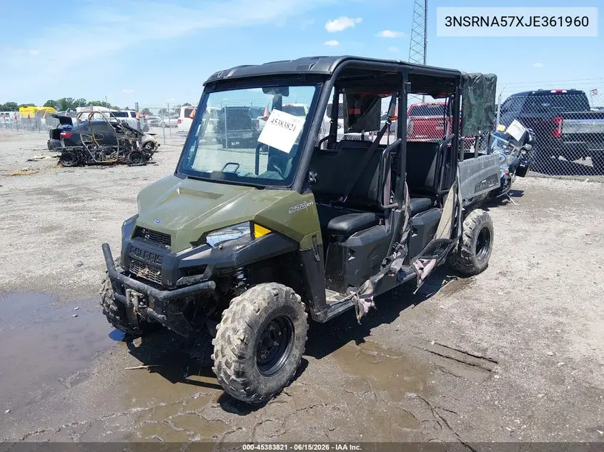 2018 Polaris Ranger Crew 570-4 VIN: 3NSRNA57XJE361960 Lot: 45383821