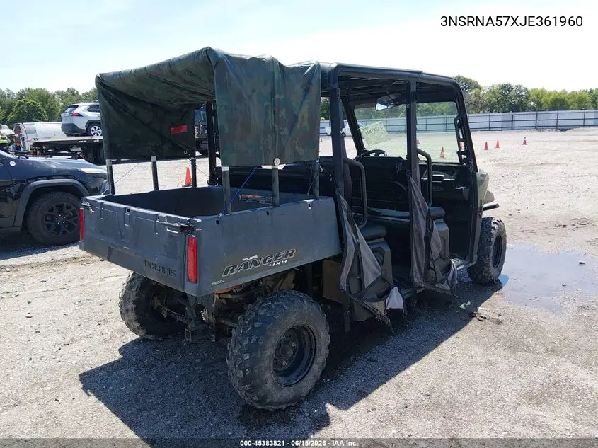 2018 Polaris Ranger Crew 570-4 VIN: 3NSRNA57XJE361960 Lot: 45383821