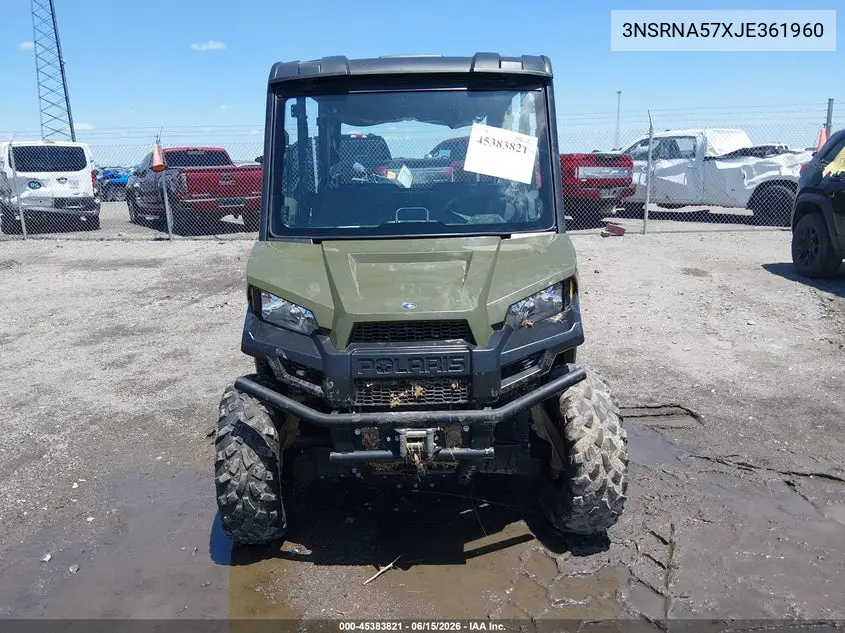 2018 Polaris Ranger Crew 570-4 VIN: 3NSRNA57XJE361960 Lot: 45383821