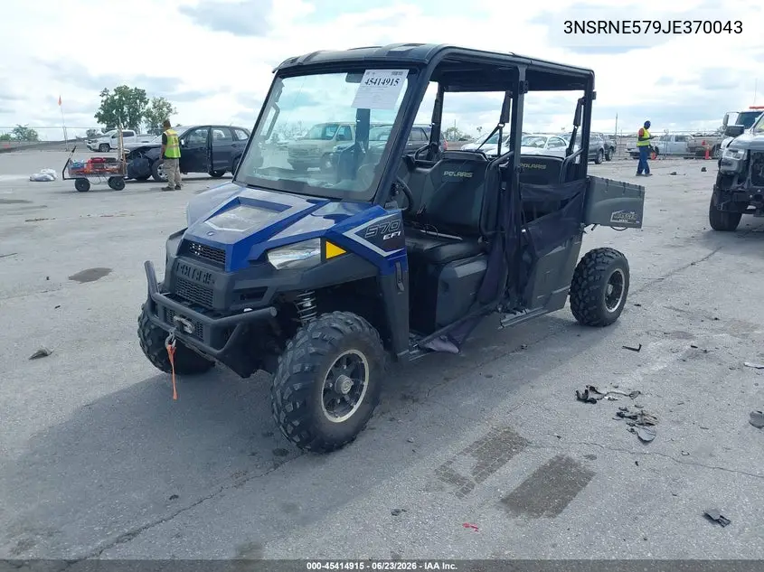 2018 Polaris Ranger Crew 570-4 Eps VIN: 3NSRNE579JE370043 Lot: 45414915