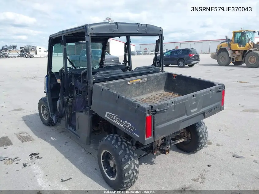 2018 Polaris Ranger Crew 570-4 Eps VIN: 3NSRNE579JE370043 Lot: 45414915