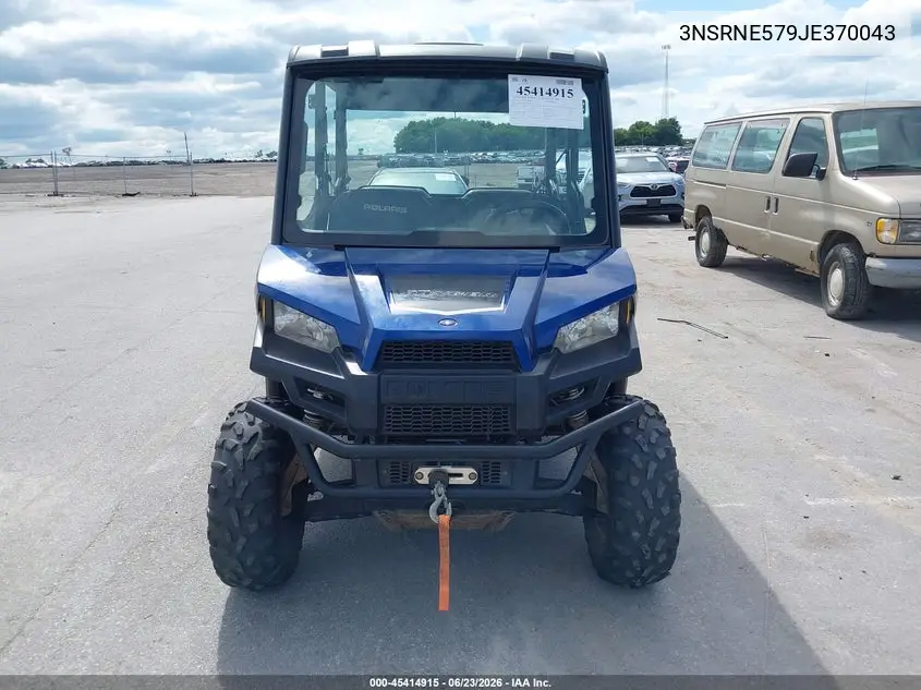 2018 Polaris Ranger Crew 570-4 Eps VIN: 3NSRNE579JE370043 Lot: 45414915