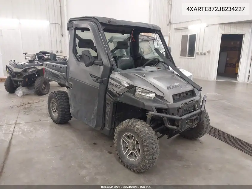 2018 Polaris Ranger Xp 900 Eps VIN: 4XARTE872J8234227 Lot: 45419222