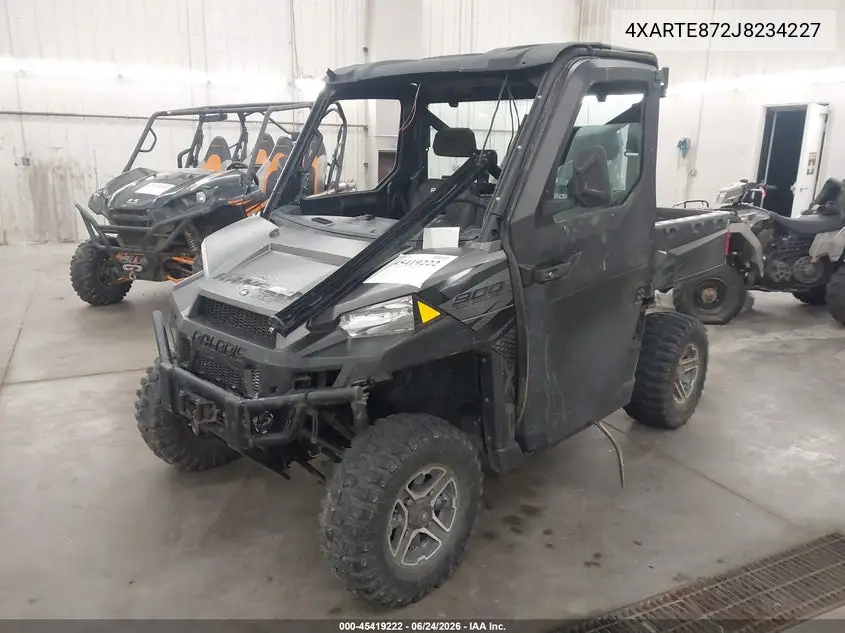 2018 Polaris Ranger Xp 900 Eps VIN: 4XARTE872J8234227 Lot: 45419222