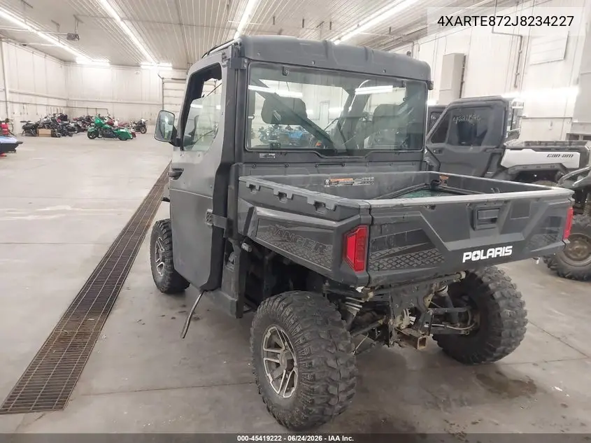 2018 Polaris Ranger Xp 900 Eps VIN: 4XARTE872J8234227 Lot: 45419222