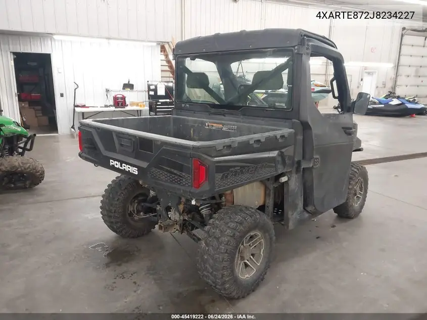 2018 Polaris Ranger Xp 900 Eps VIN: 4XARTE872J8234227 Lot: 45419222