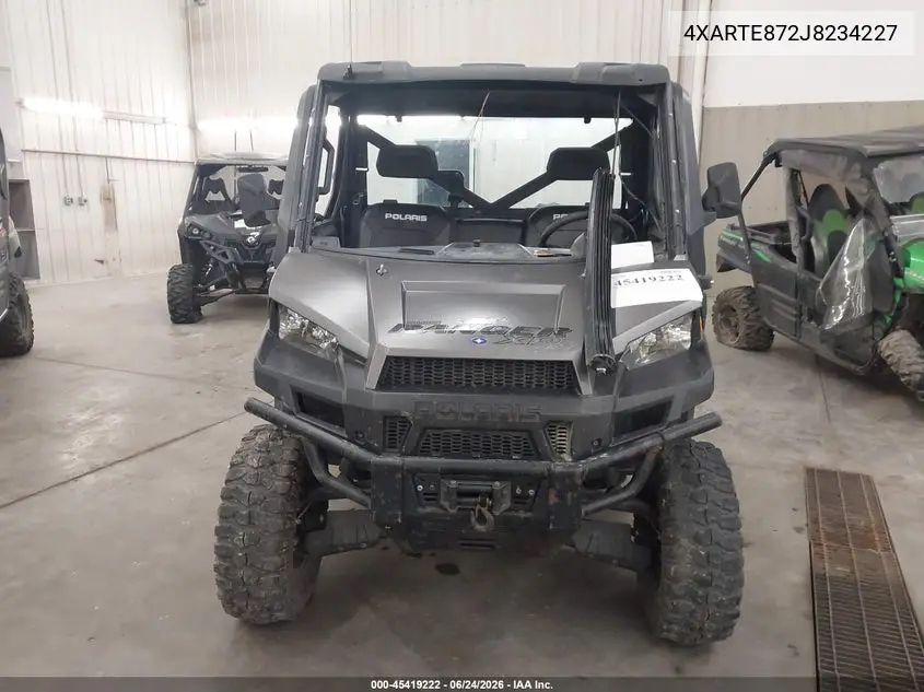 2018 Polaris Ranger Xp 900 Eps VIN: 4XARTE872J8234227 Lot: 45419222