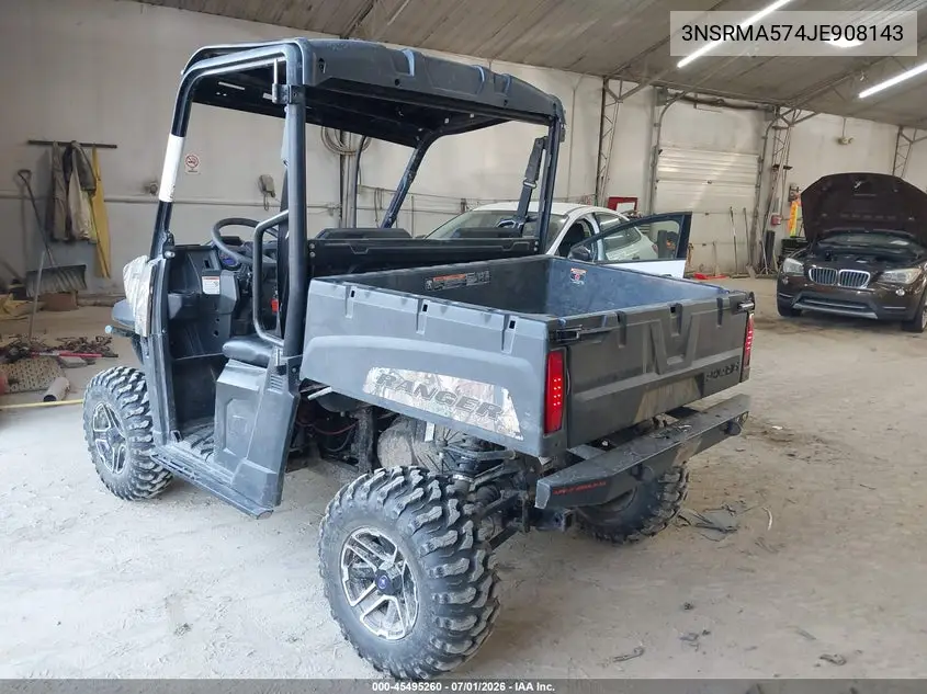 2018 Polaris Ranger 570 VIN: 3NSRMA574JE908143 Lot: 45495260