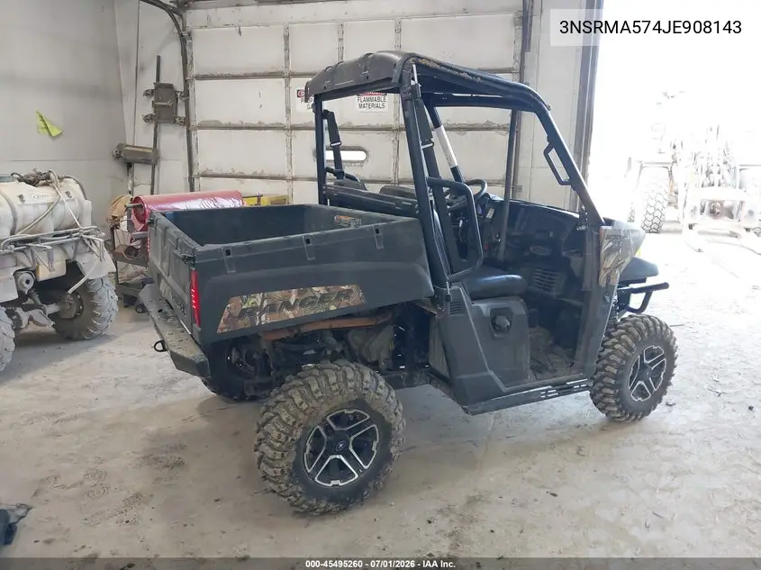 2018 Polaris Ranger 570 VIN: 3NSRMA574JE908143 Lot: 45495260