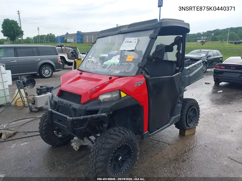 2019 Polaris Ranger Xp 900 Eps VIN: 3NSRTE875KG440371 Lot: 45140045