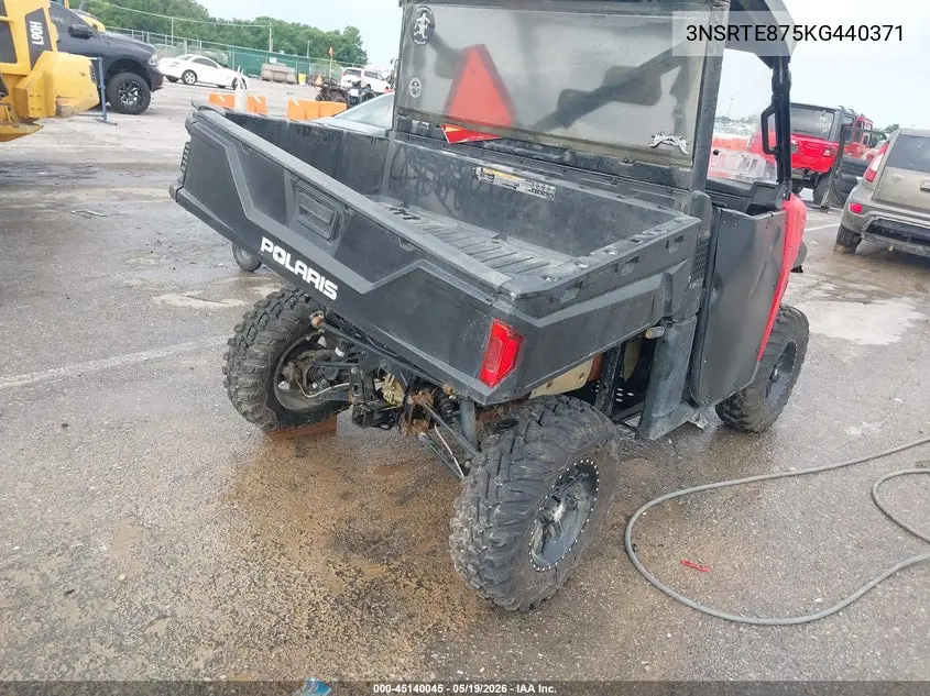 2019 Polaris Ranger Xp 900 Eps VIN: 3NSRTE875KG440371 Lot: 45140045