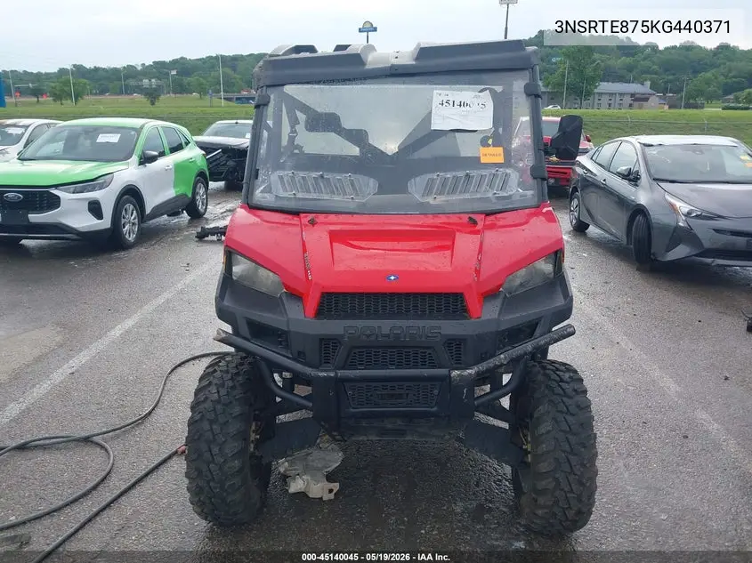 2019 Polaris Ranger Xp 900 Eps VIN: 3NSRTE875KG440371 Lot: 45140045